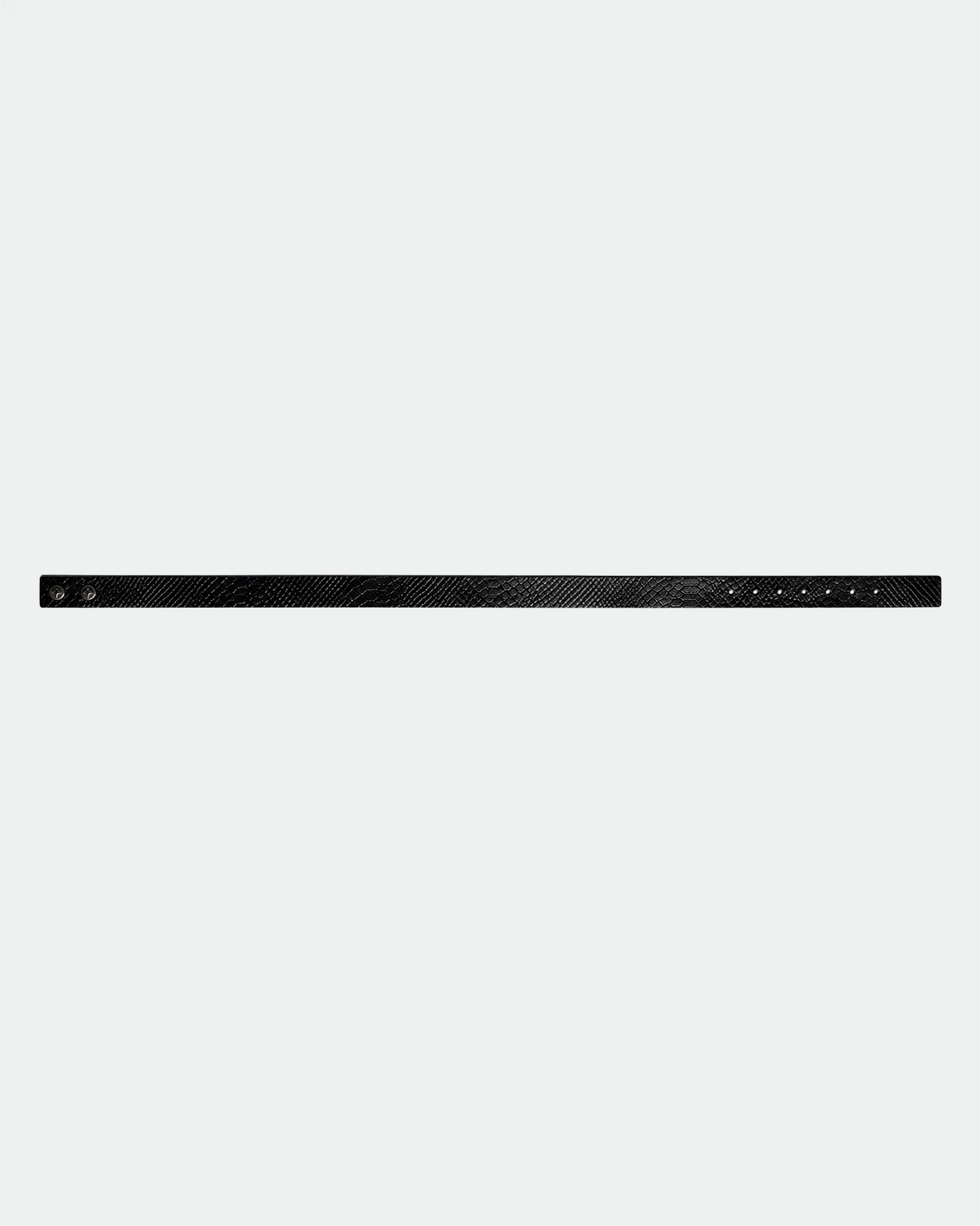 Black Snake Skin Belt Strap