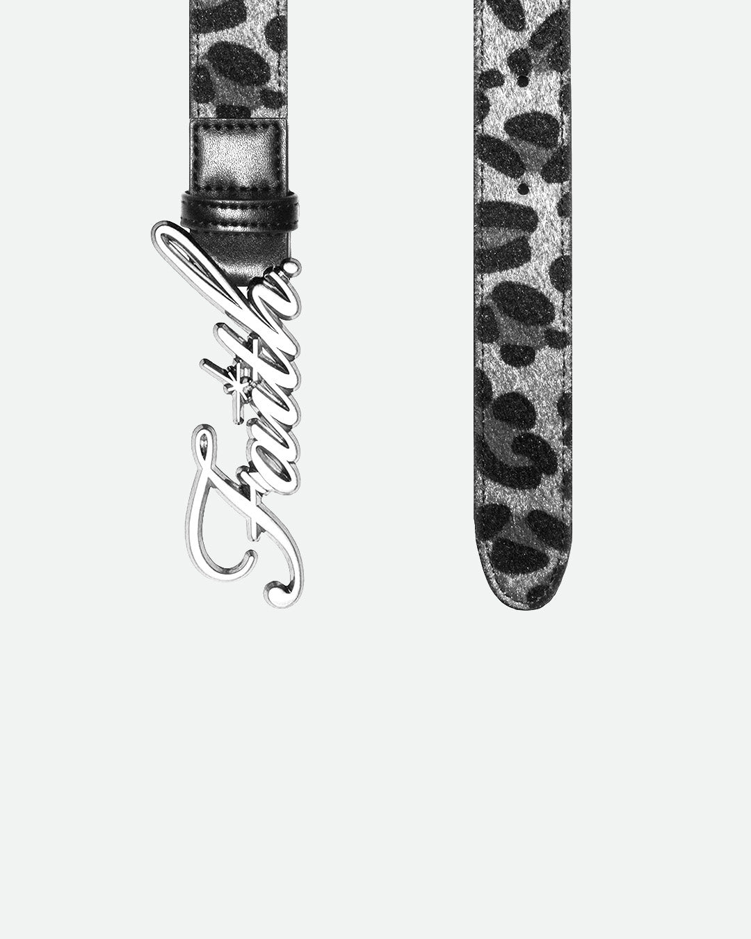 Grey Leopard Faith Belt