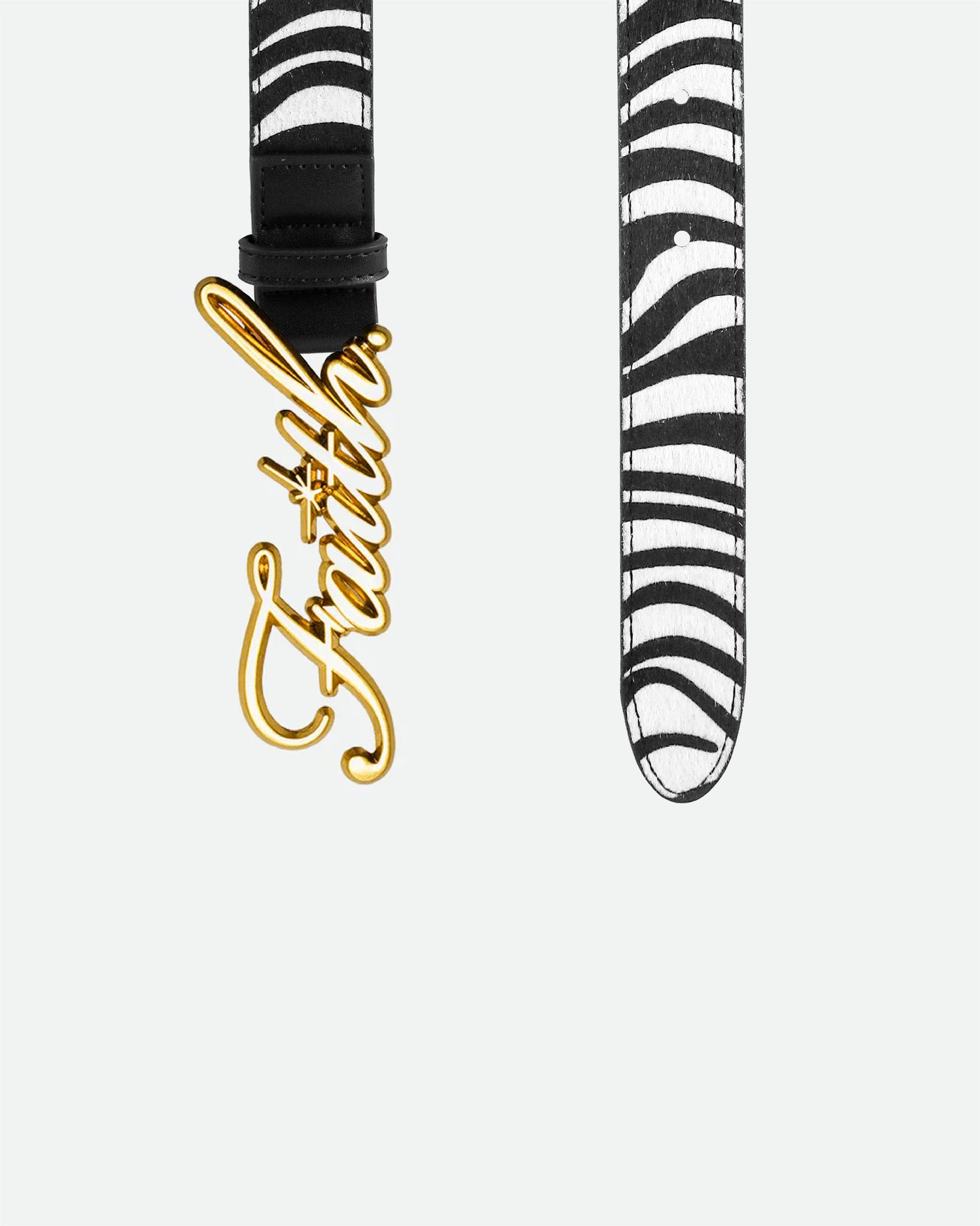 Zebra Gold Faith Belt