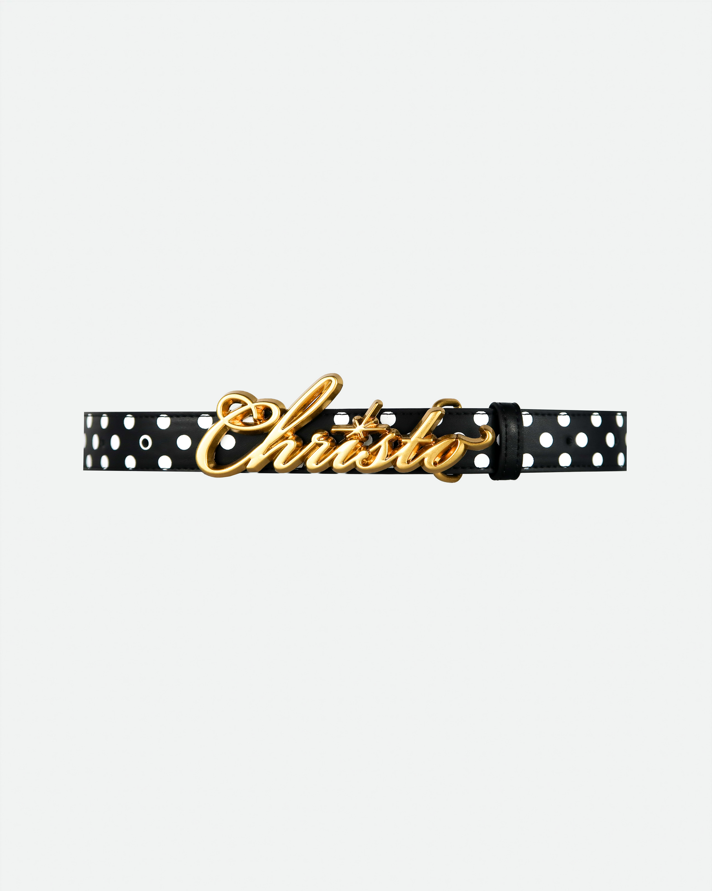 Black Polka Christo Belt