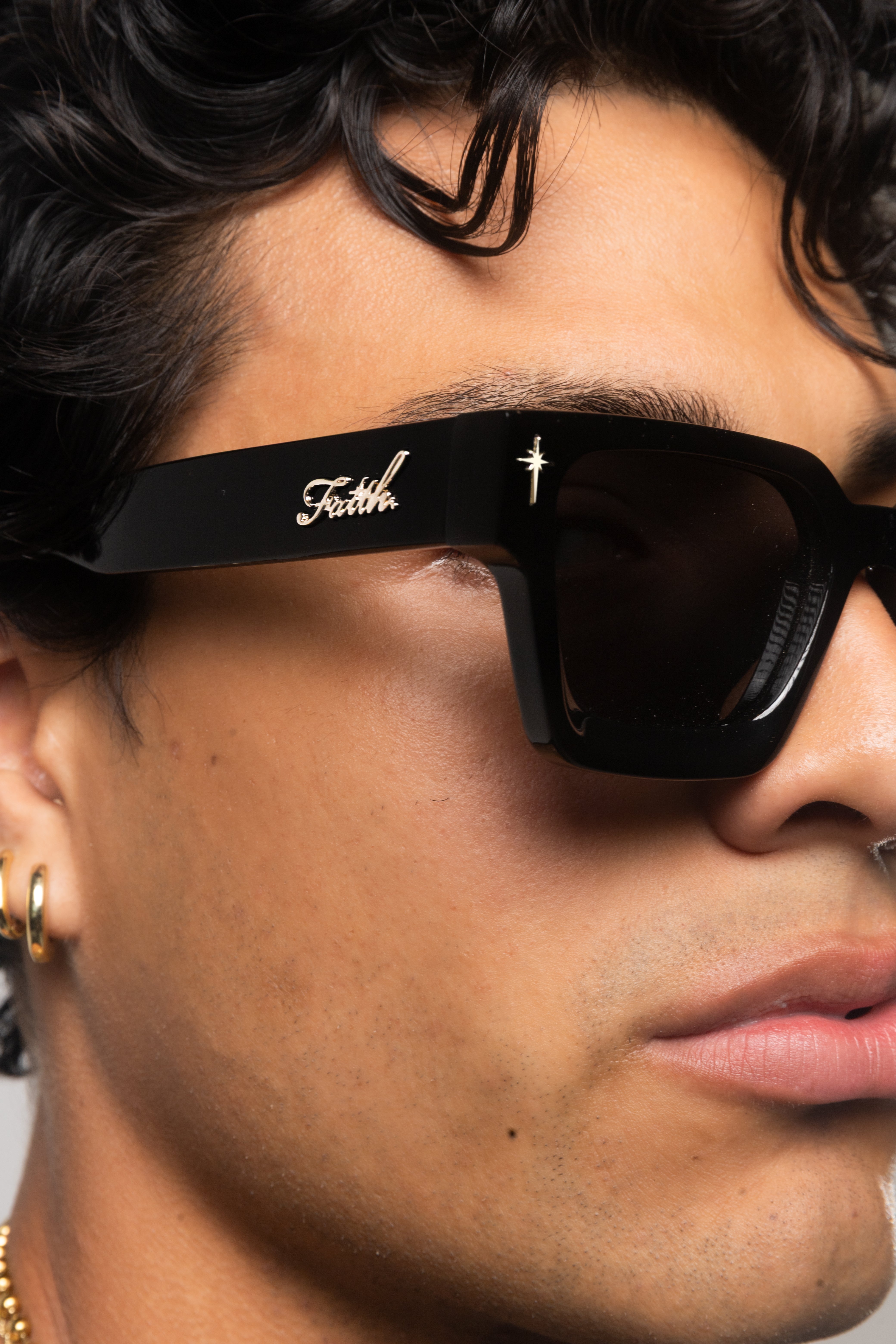 Navigator Sunglasses Black Chrome – FAITH BY LUIS
