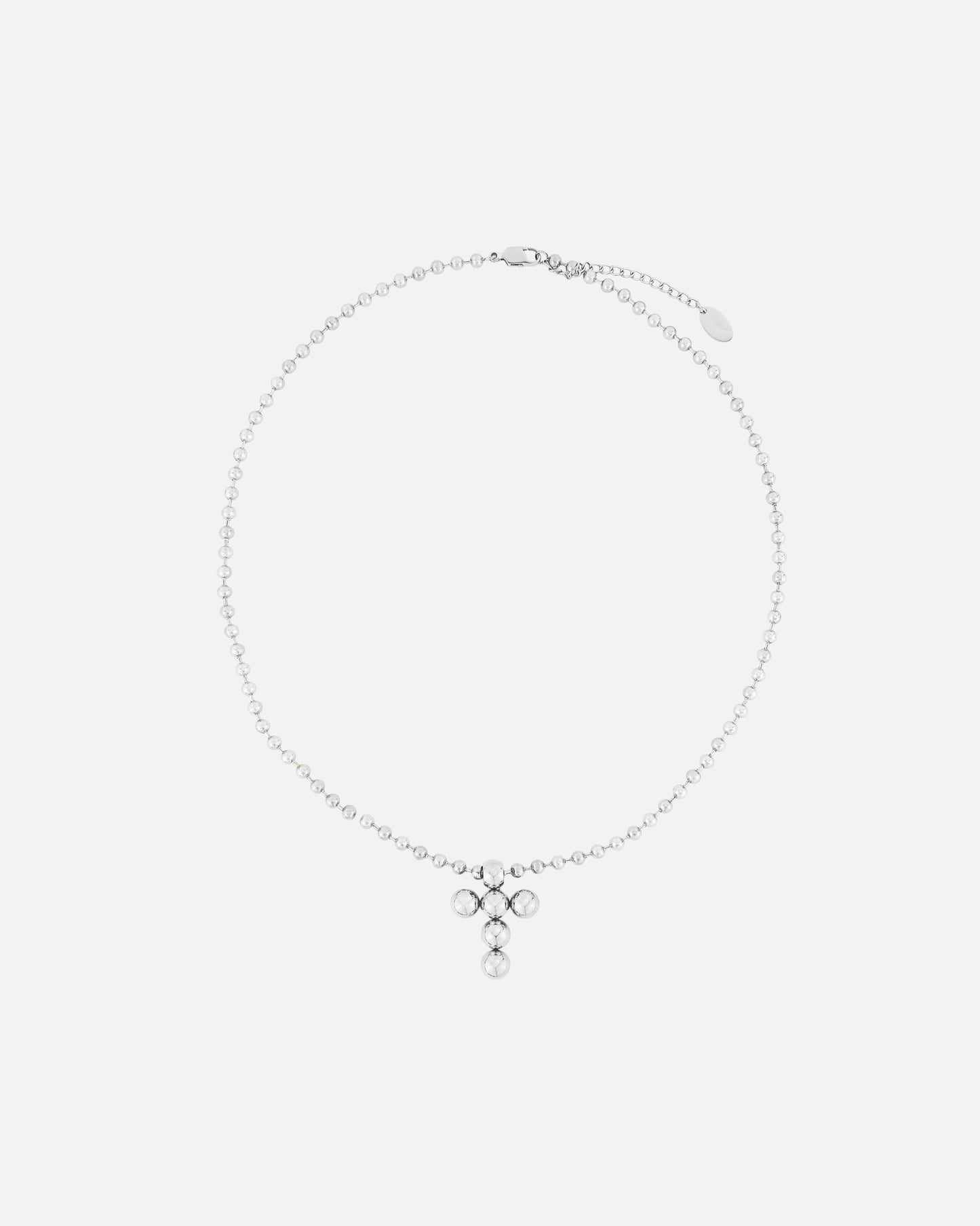 CHROME CROSS NECKLACE