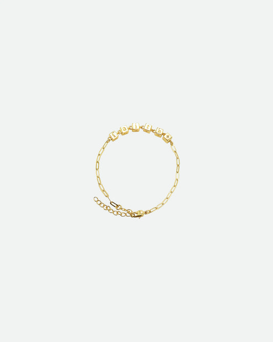 Gold 'Have Faith.' Bracelet