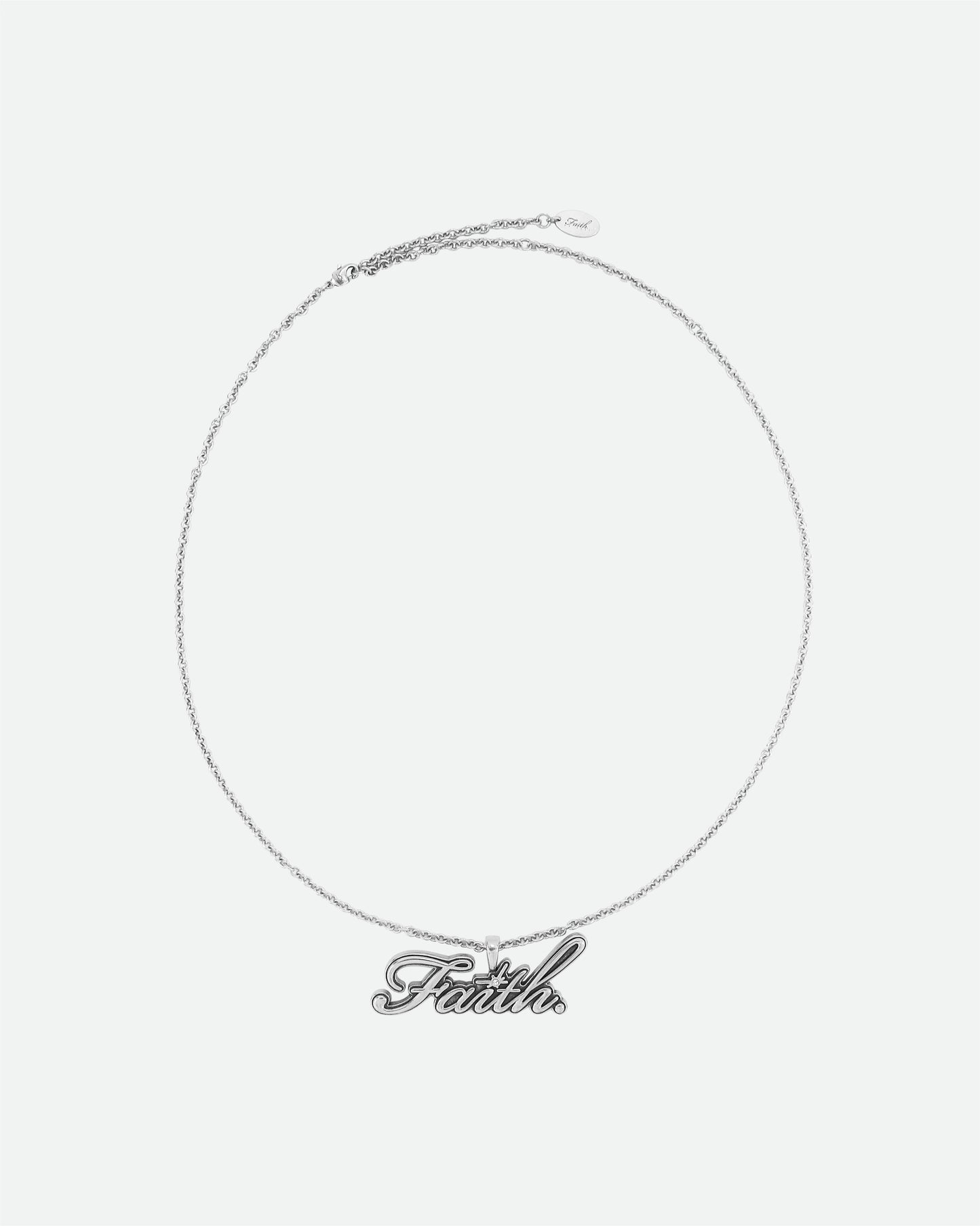 Silver Faith Necklace