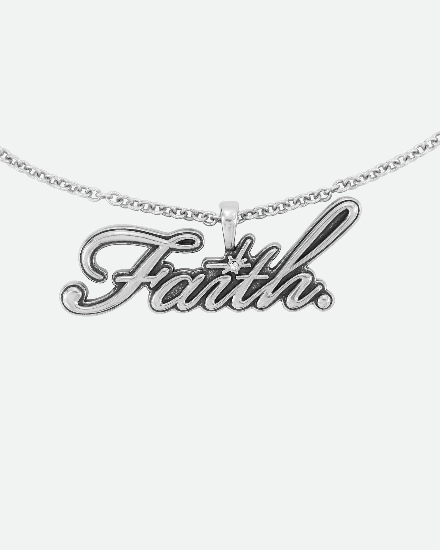 Silver Faith Necklace