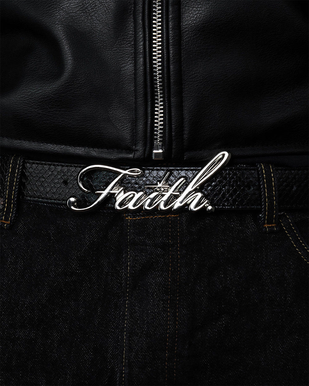 Chrome Faith Belt