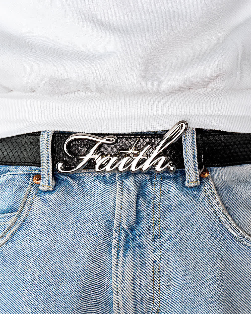 Chrome Faith Belt