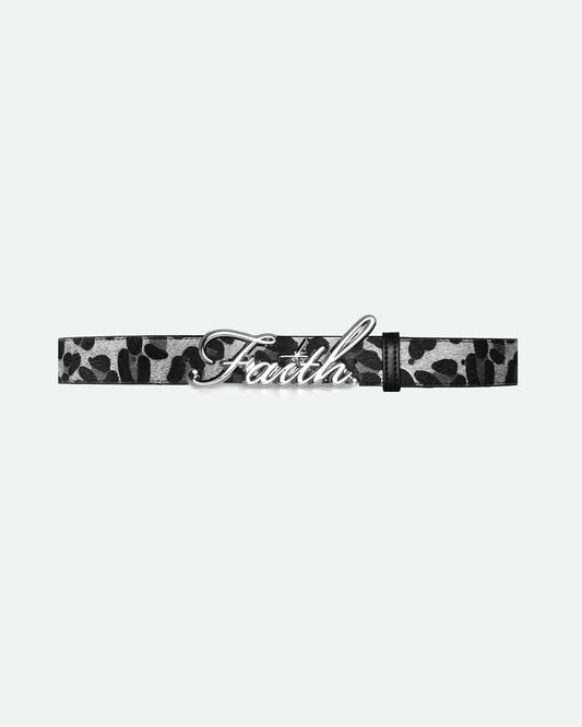 Grey Leopard Faith Belt