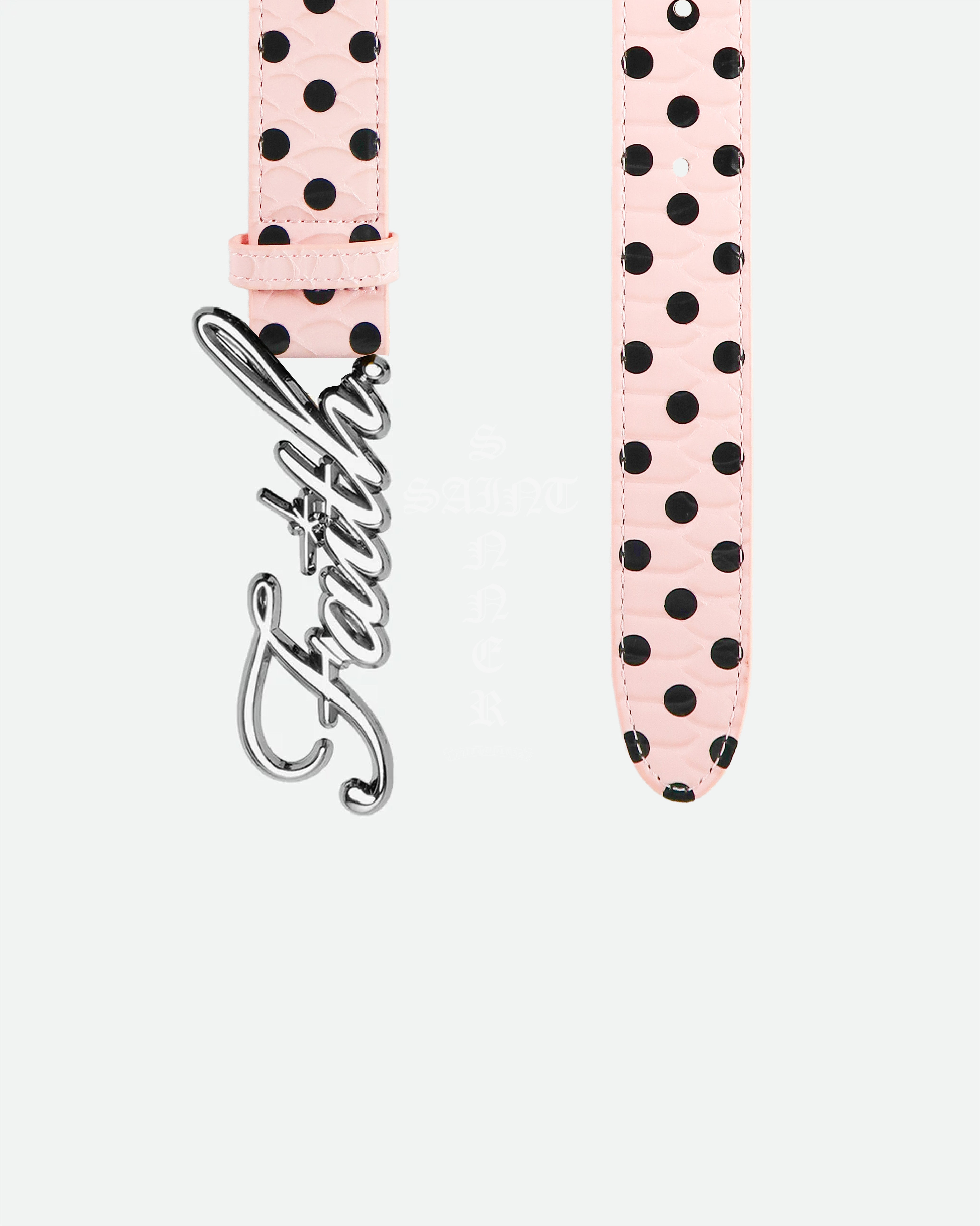 Pink Polka Dot Faith Belt – FAITH BY LUIS