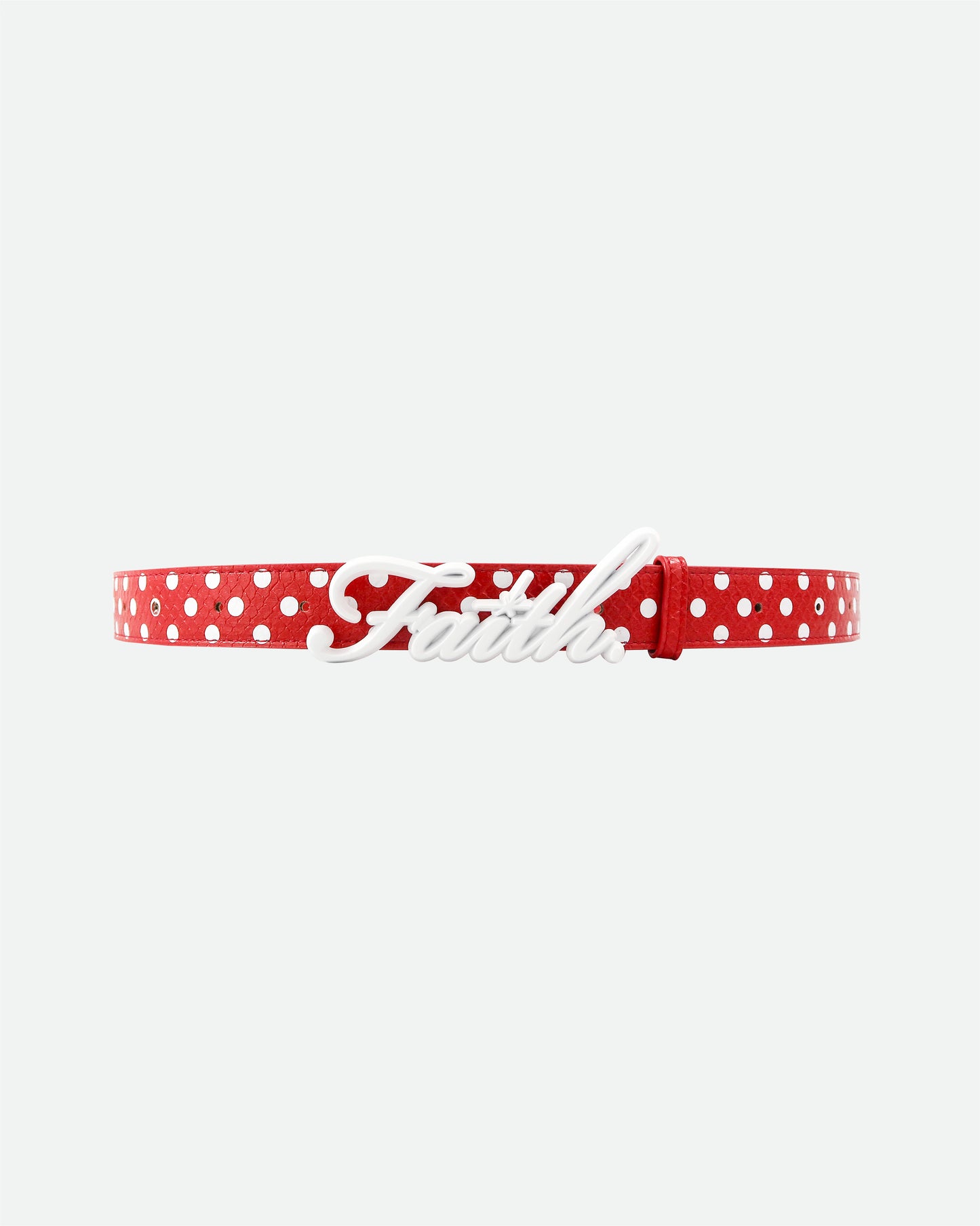 Red Polka Dot Faith Belt