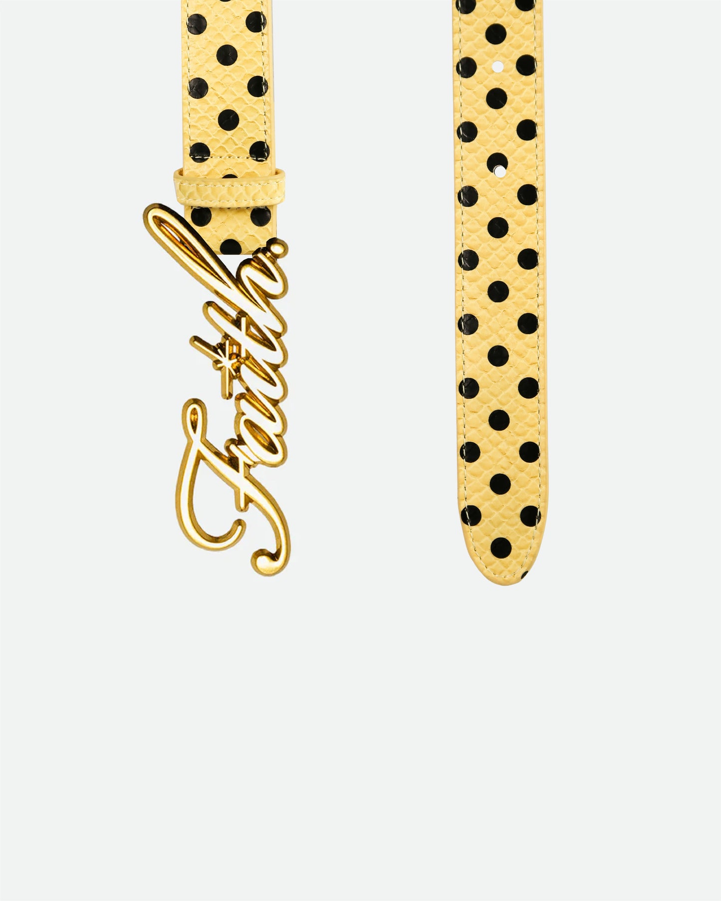 Yellow Polka Dot Faith Belt