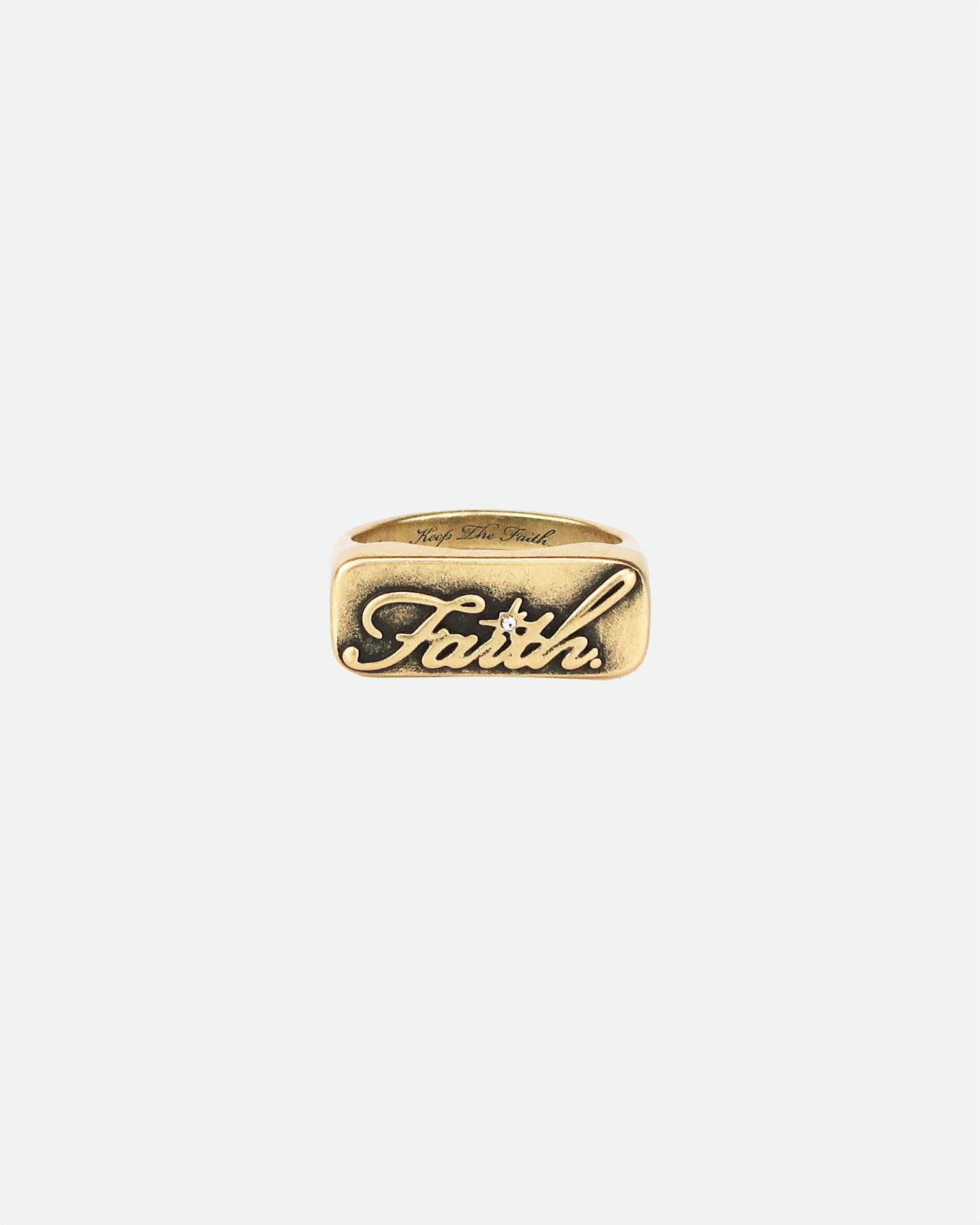 Gold Faith Ring