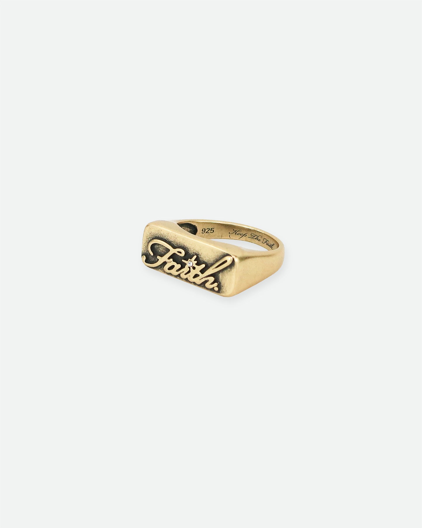 Gold Faith Ring