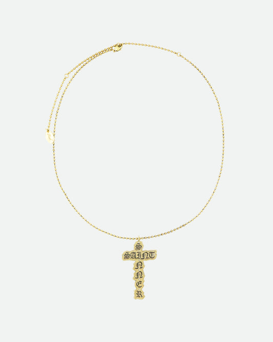 Gold SAINT SINNER Necklace