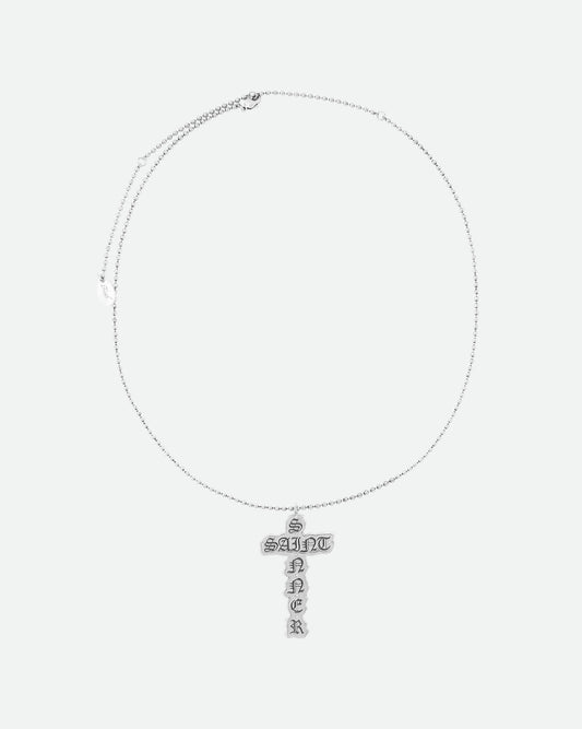 Silver SAINT SINNER Necklace