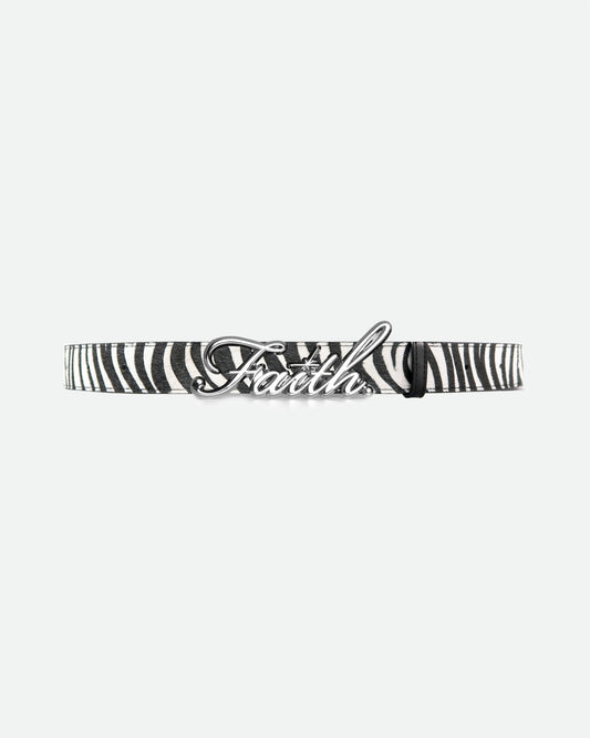Zebra Chrome Faith Belt